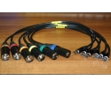 Assembled microphone cables with TA3 or TA5