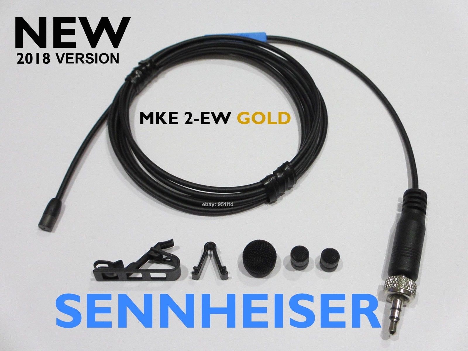 Perfecto Contagioso Ambiente Sennheiser Mke 2-EW Gold Clip-on Microphone Omni Jack 3 5 Mm for Ew -  Nagrit Srl