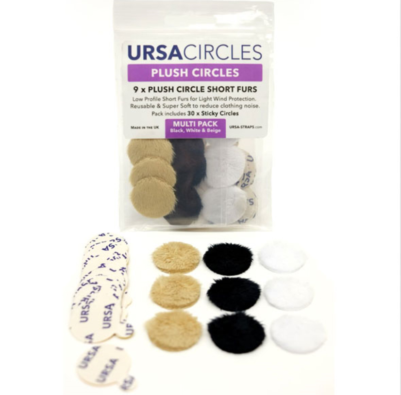 Ursa Plush Circles Fur Circles Mini Windshields for Lav Mic 9pcs 4mm -  Nagrit Srl