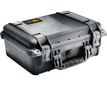 PELI Case 1450, internal dimensions 37.6 x 26.3 x 15.2 cm