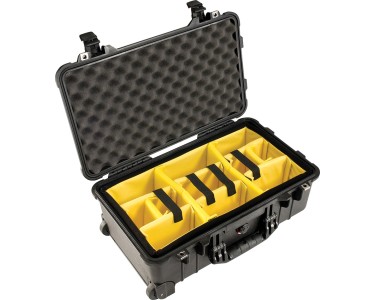 PELI Case 1510WD, trolley con divisori, dim. int. 50.1x27.9x19.3 cm