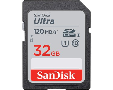 SANDISK SD Ultra Secure Digital Card SDXC 32GB 120Mb/s