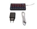 iPowerUS Kit USB Charger + 8 AA batteries 1.5V - 3610mWh