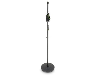 Various Brands Microphone stand with circular base, 27 cm diameter