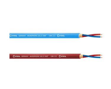 CORDIAL CMK 222 Cavo microfonico, 2 x 0,22 mmq, diam. 6,4 mm