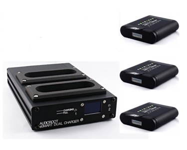 AUDIOROOT Kit DUAL Charger plus 3 LI-NEO 48/96 Wh Batteries