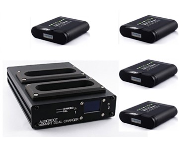 AUDIOROOT Kit DUAL Charger plus 4 LI-NEO 48/96 Wh Batteries