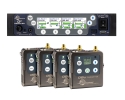 Lectrosonics kit DSQD Ricevitore 4 Canali + 4 DBU Trasmittente digitale