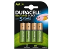 Duracell Recharge ULTRA, AA Battery NiMH 2500mAh, 4-pack