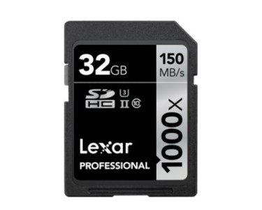 LEXAR SDHC/SDXC UHS-II da 32 GB, 150 MB/s, 1000x