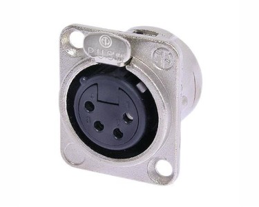 NEUTRIK NC4FD-L-1 Panel mount XLR 4 pin, Female