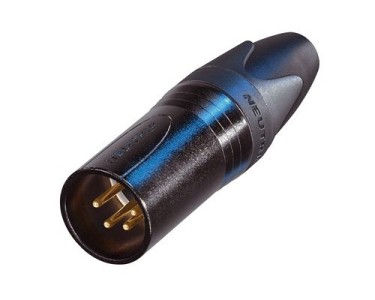 NEUTRIK NC4 MXX-B Connettore XLR 4 pin, Maschio, serie XX, nero, oro