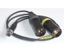 NAGRIT Y cable, from TA5F to 2 x XLR-3 Male