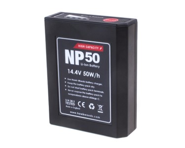 Hawk-Woods NP-50 Batteria NP1 Ioni di Litio, 50 Watt