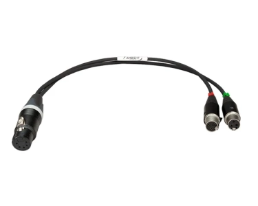 Ambient Cavo Adattoatore Stereo Connettori da XLR-5F a 2x TA3F