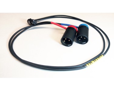 NAGRIT Cavo a Y da TA3F Low Profile a 2 XLR-3 Maschio Low Profile