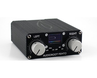 AUDIOROOT FEMTO Preamplificatore stereo, 48V PH, batterie 9V, ext DC