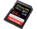 SanDisk SD Extreme PRO SDXC UHS-I, 170MB/s, 64GB