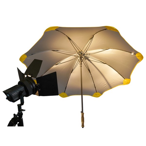 ORCA OR-592 Umbrella, diameter 130cm, Yellow/Silver