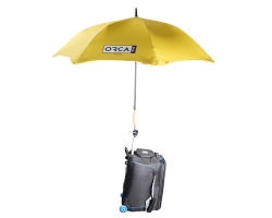 ORCA OR-592 Umbrella, diameter 130cm, Yellow/Silver