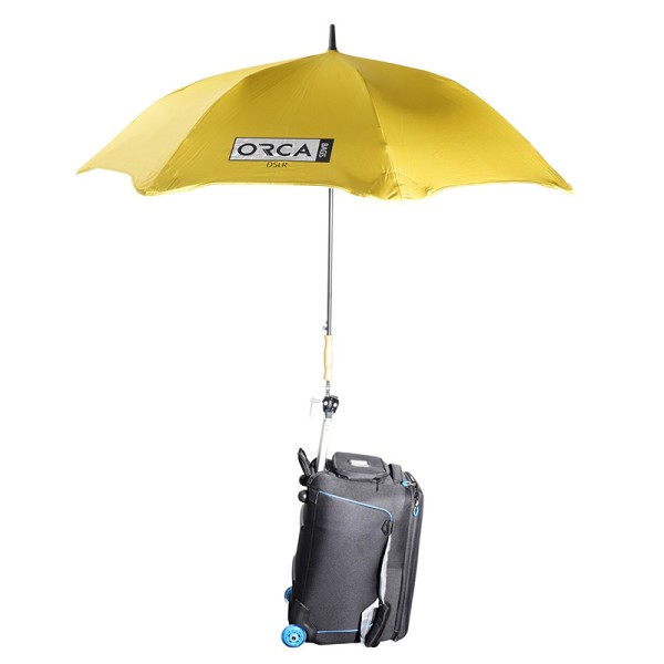 ORCA OR-592 Umbrella, diameter 130cm, Yellow/Silver