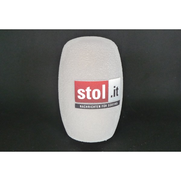 Schulze-Brakel 7035 Foam, round shaped, with 2 printed logos