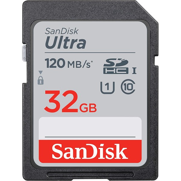 SANDISK SD Ultra Secure Digital Card SDXC 32GB 120Mb/s