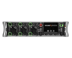Sound Devices 833 Registratore Mixer 12 tracce, 6 mic in