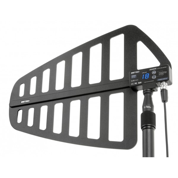 BETSO SHARKIE Antenna attiva, regolazione guadagno esterna da -9dB a +18dB,