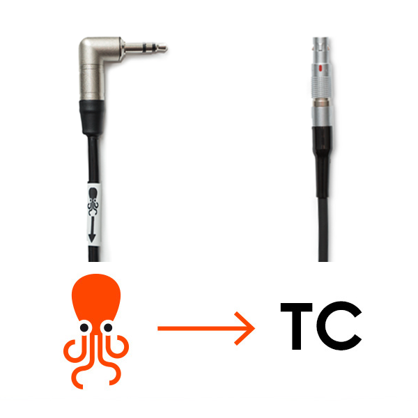 TENTACLE C01 Cavo Time Code da mini-jack 90° a Lemo 4pin, per EPIC