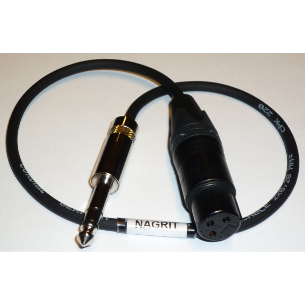 NAGRIT Mic cable from XLR 3-pin to Jack stereo