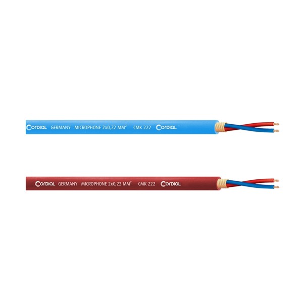 CORDIAL CMK 222 Microphone Cable, 2x0,22 mmq, diam. 6,4 mm