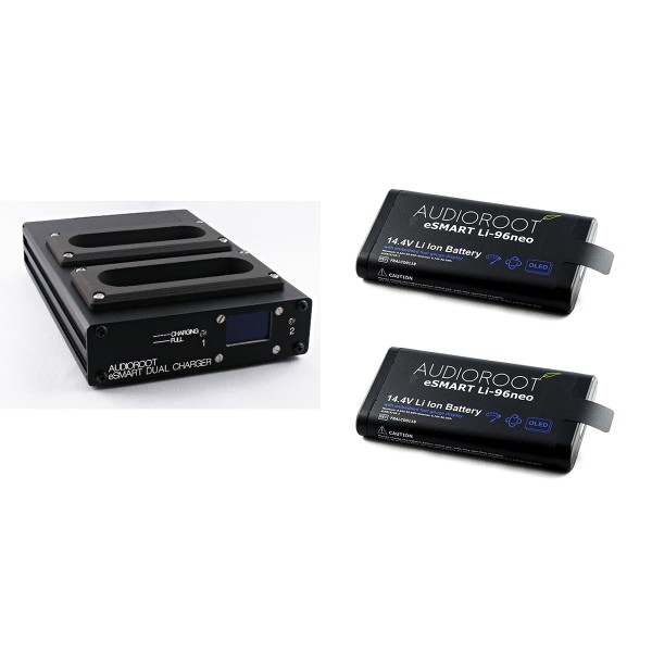 AUDIOROOT Kit DUAL Charger plus 2 Li-NEO 48/96 Wh Batteries