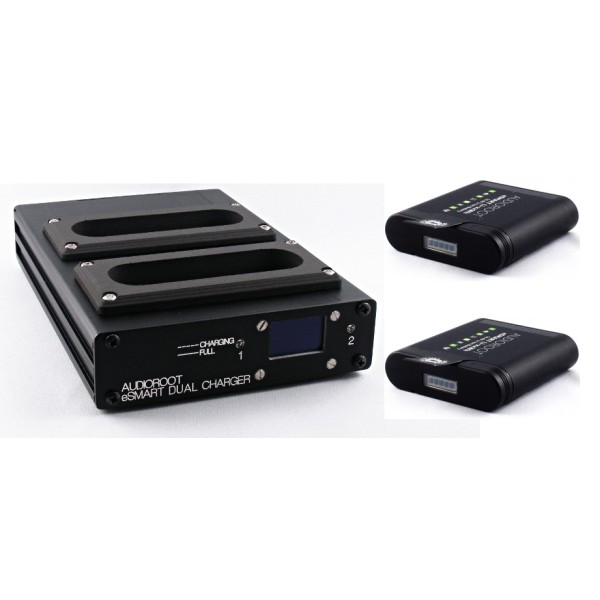 AUDIOROOT Kit DUAL Charger plus 2 Li-NEO 48/96 Wh Batteries