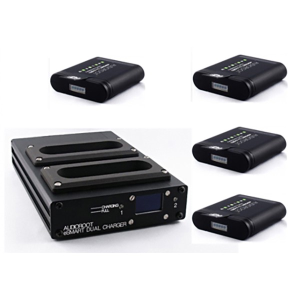 AUDIOROOT Kit DUAL Charger plus 4 LI-NEO 48/96 Wh Batteries