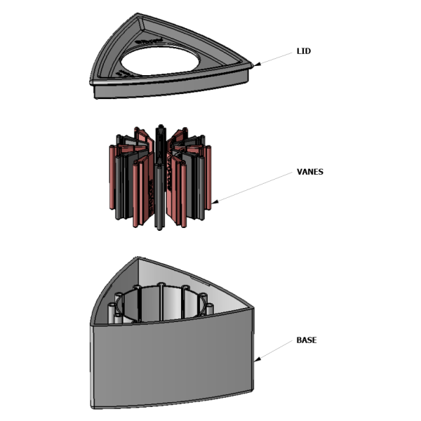 Rycote Flag per microfono, cubo o triangolare, B/N