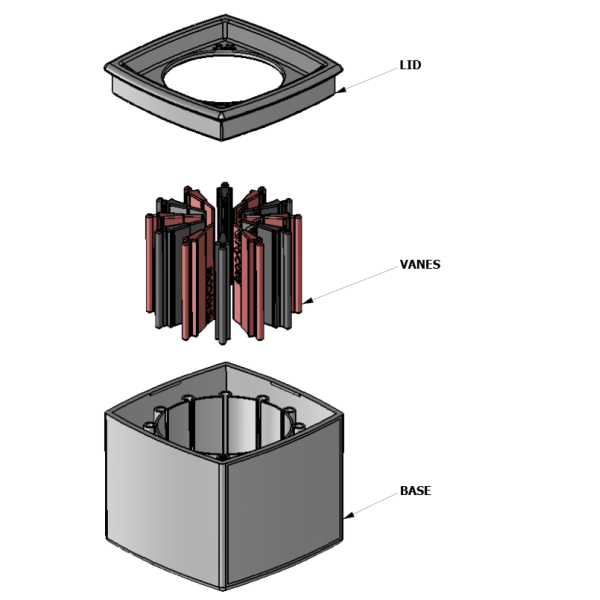 Rycote Microphone flag, cube or triangular, black or white