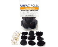 URSA Fur Circles Fur Circles Mini Windshields for Lav Mic, 9pcs, 13mm