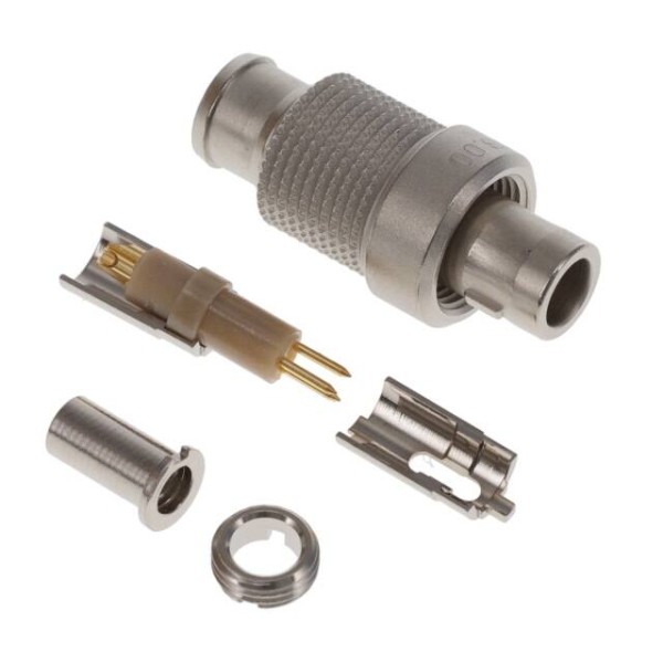 LEMO 3 pin connector, with rotating screw