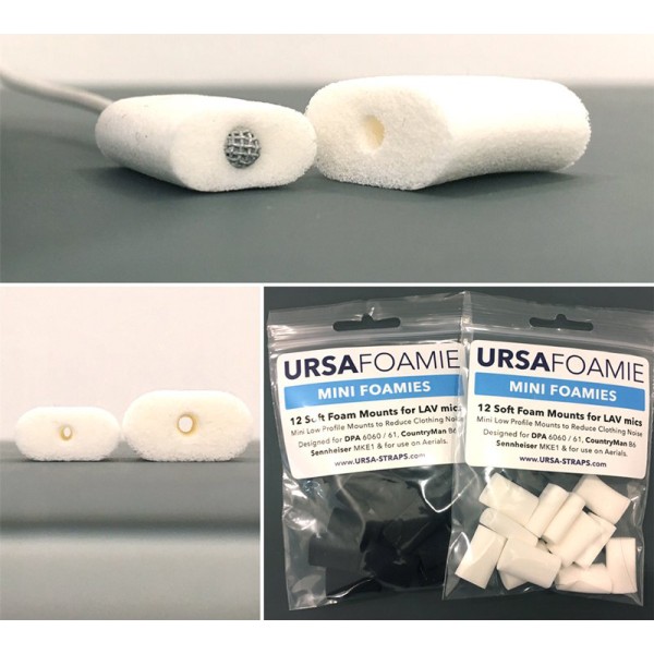 URSA Foamies e mini-Foamies Antivento in lattice per lavalier