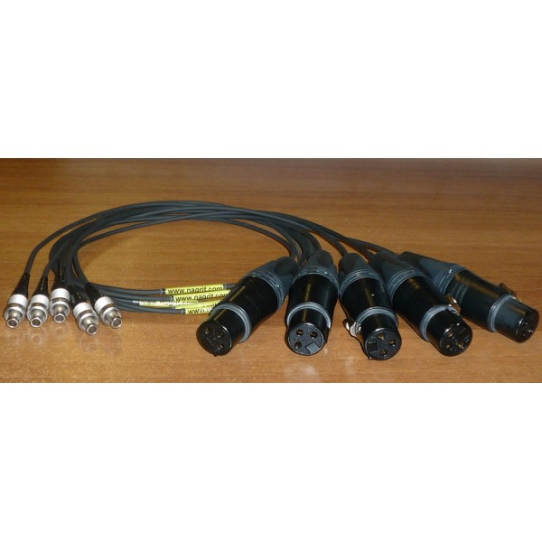 NAGRIT Cavetto adattatore da XLR-3 Femmina a Lemo 3pin