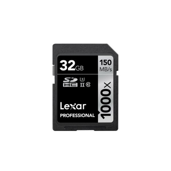 LEXAR SDHC/SDXC UHS-II, 32 GB, 150 MB/s, 1000x