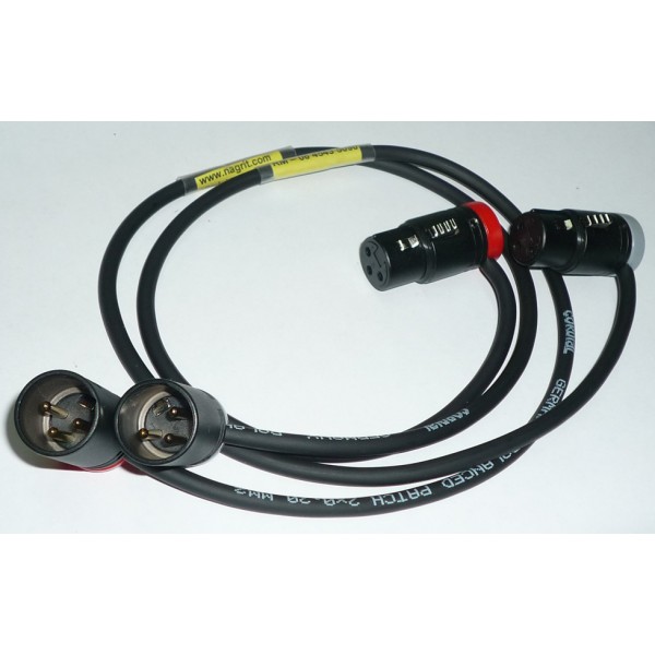 NAGRIT Cavi con 2 connettori XLR o TA Low Profile