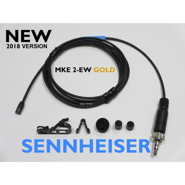 Sennheiser MKE 2-EW Gold, clip-on microphone, omni, jack 3.5 mm for Ew