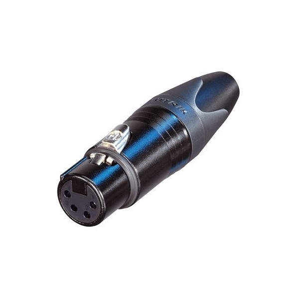 NEUTRIK NC4 FXX-B Connettore XLR 4 pin, Femmina, serie XX, nero, oro