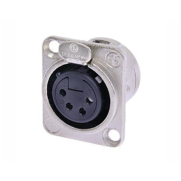 NEUTRIK NC4FD-L-1 Panel mount XLR 4 pin, Female