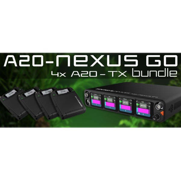 Sound Devices Nexus-Go Bundle, 4-ch Receiver plus 4x A20-Tx