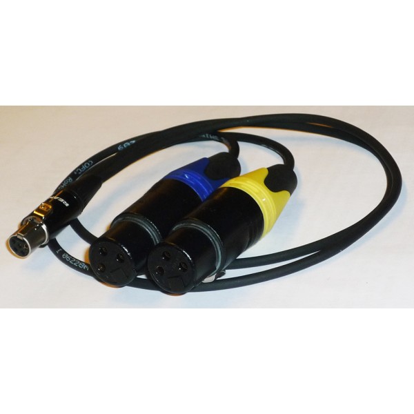 NAGRIT Y cable, from TA5F to 2 x XLR-3 Male