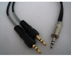NAGRIT Y cable, from stereo mini-jack to 2x mini-jack o 2x TA3F