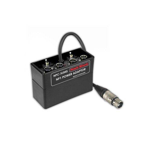 Hawk-Woods NPC-XLR4S Power Adaptor: 1 cable XLR(F) 4pin + 4x Hirose 4pin